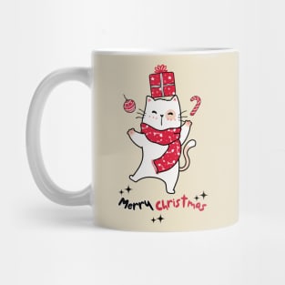 Merry Christmas Meowy Christmas Happy Cat Mug